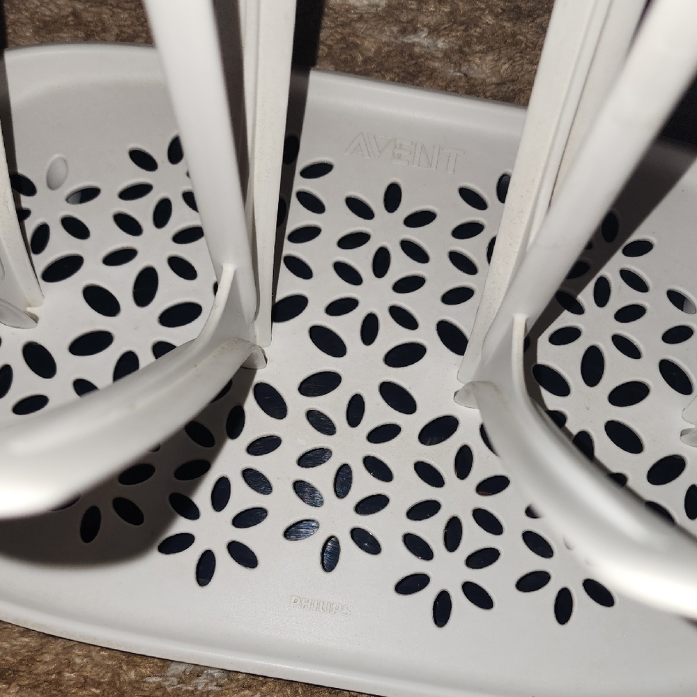 White Utensil Drying Rack - Picture 2 of 3